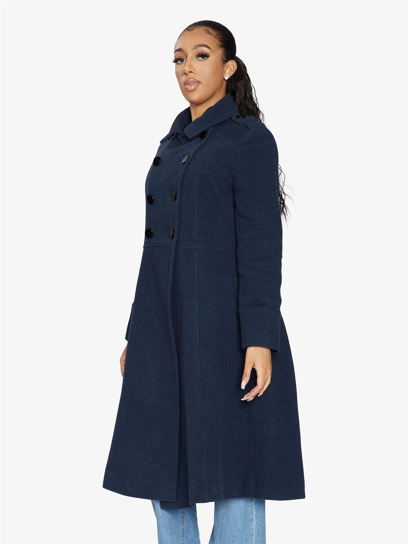 (Pre-Order) A-Line Double Breasted Coat