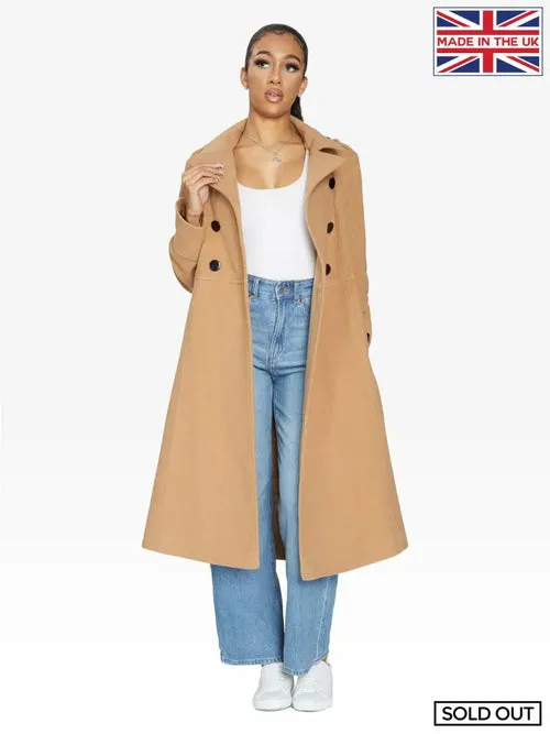 (Pre-Order) A-Line Double Breasted Coat