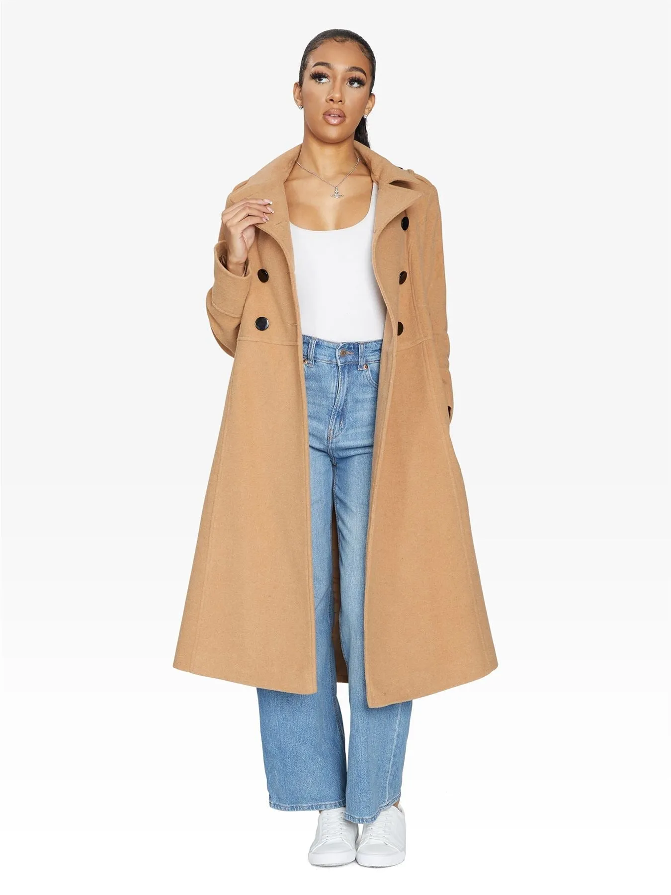 (Pre-Order) A-Line Double Breasted Coat