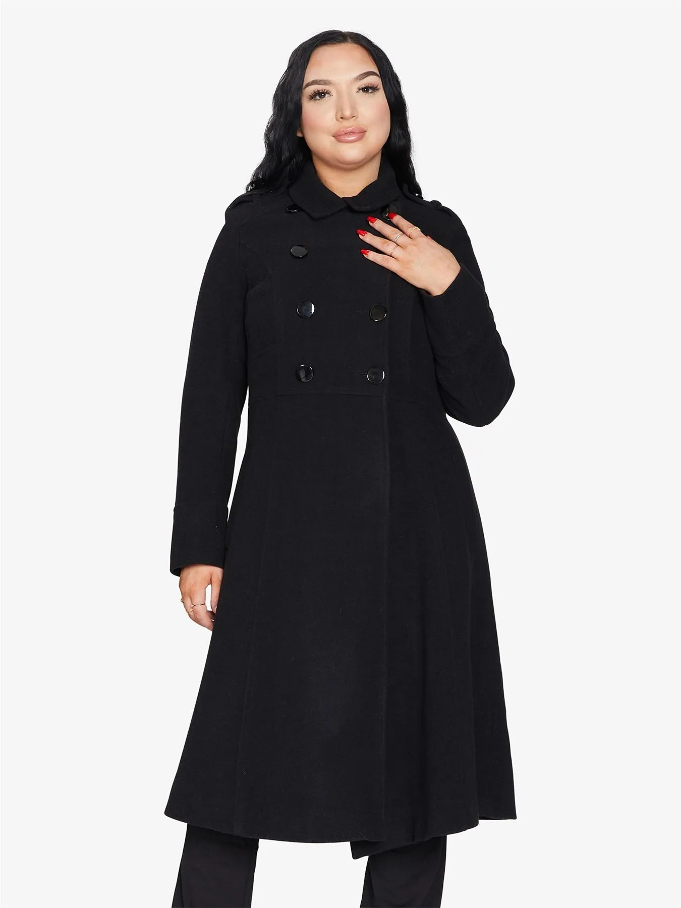 (Pre-Order) A-Line Double Breasted Coat