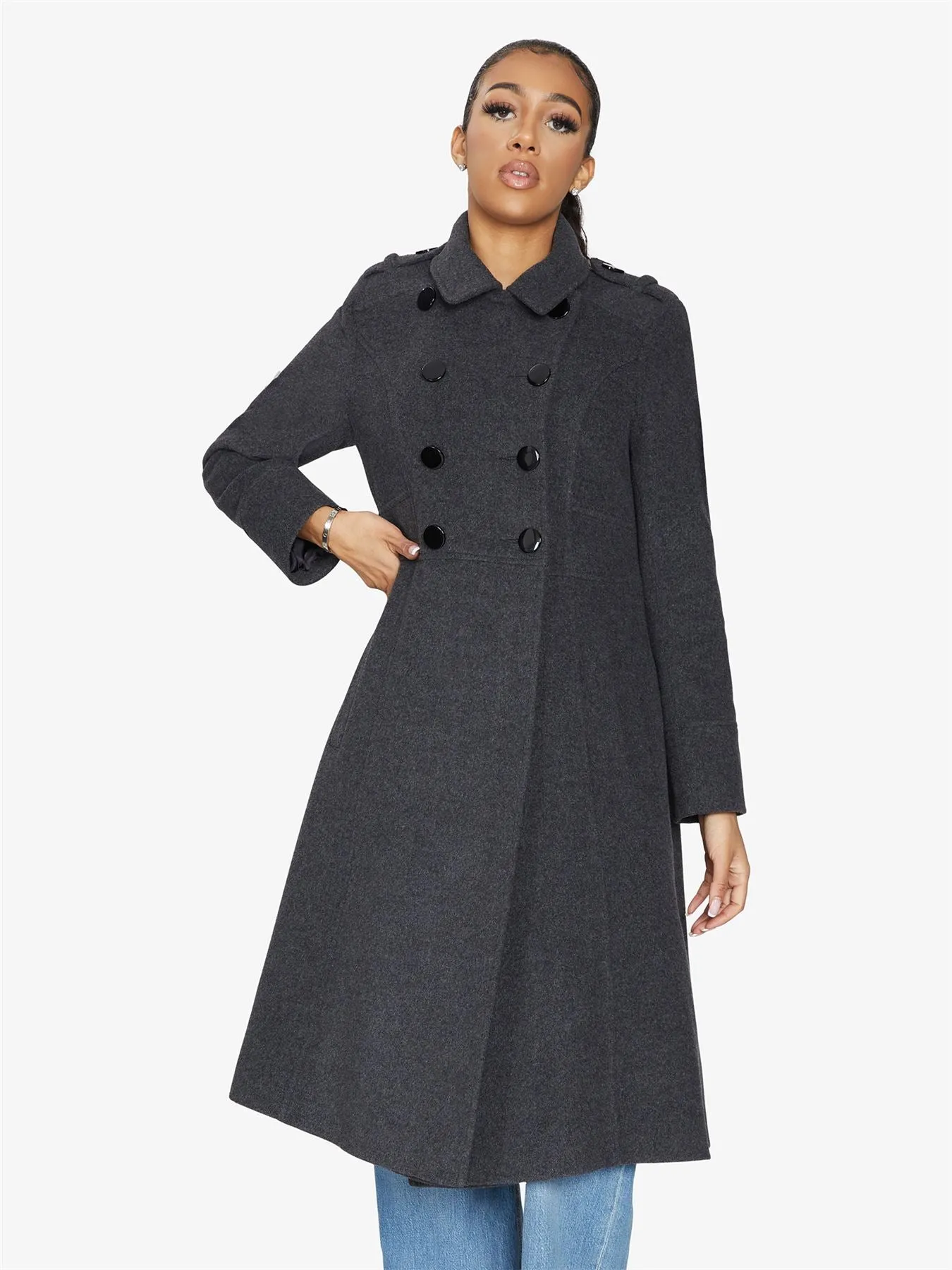 (Pre-Order) A-Line Double Breasted Coat