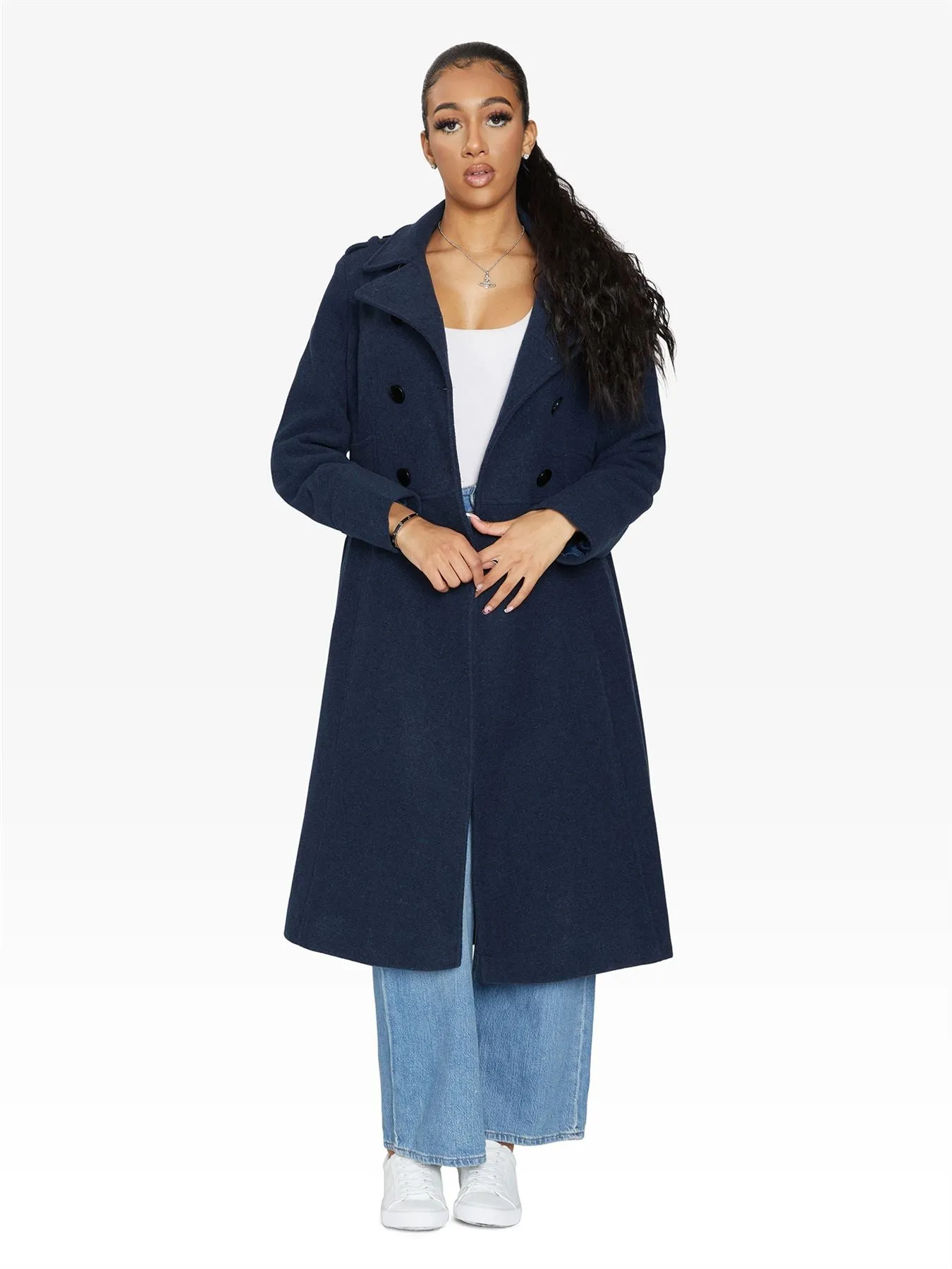 (Pre-Order) A-Line Double Breasted Coat