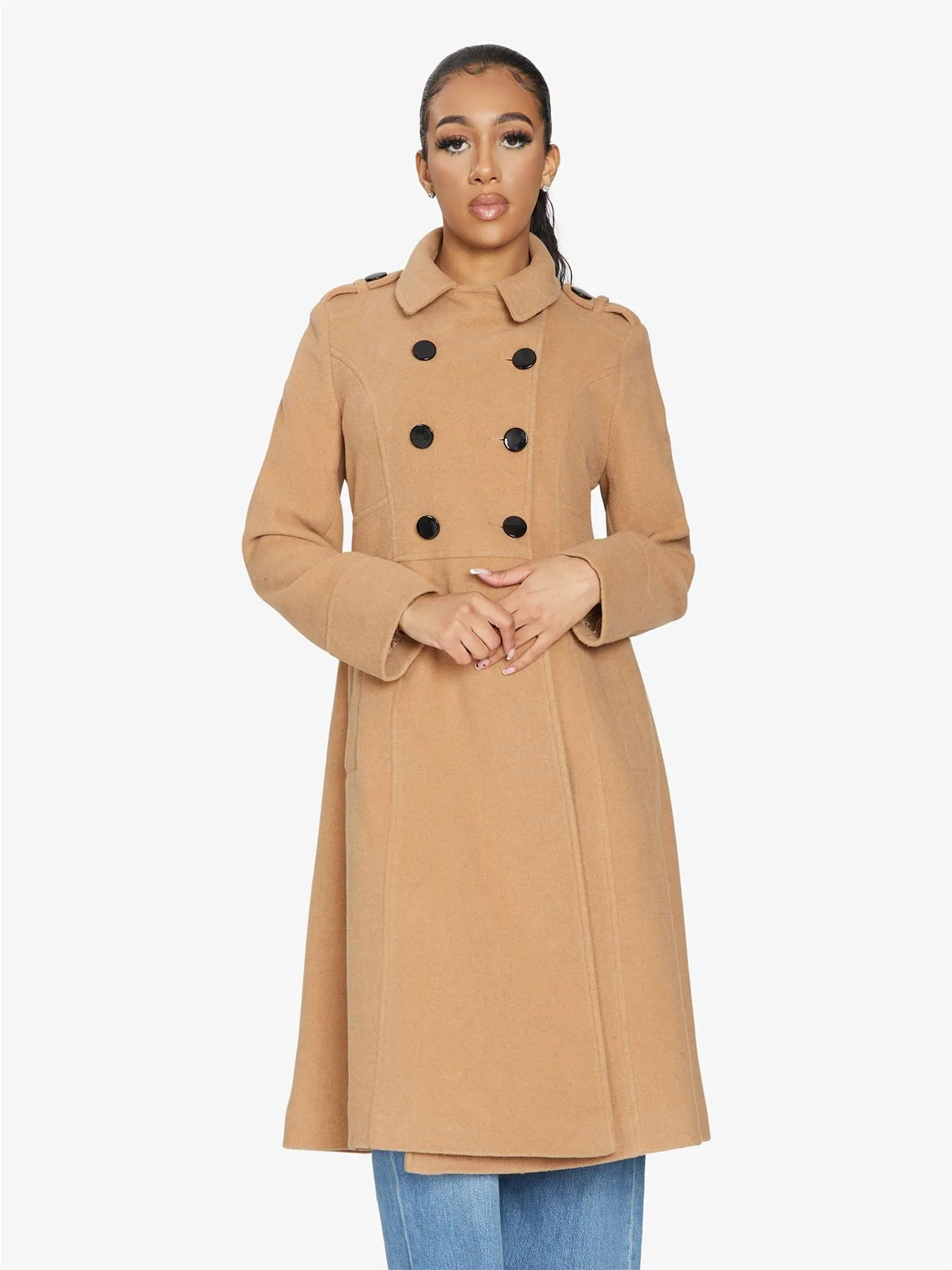 (Pre-Order) A-Line Double Breasted Coat