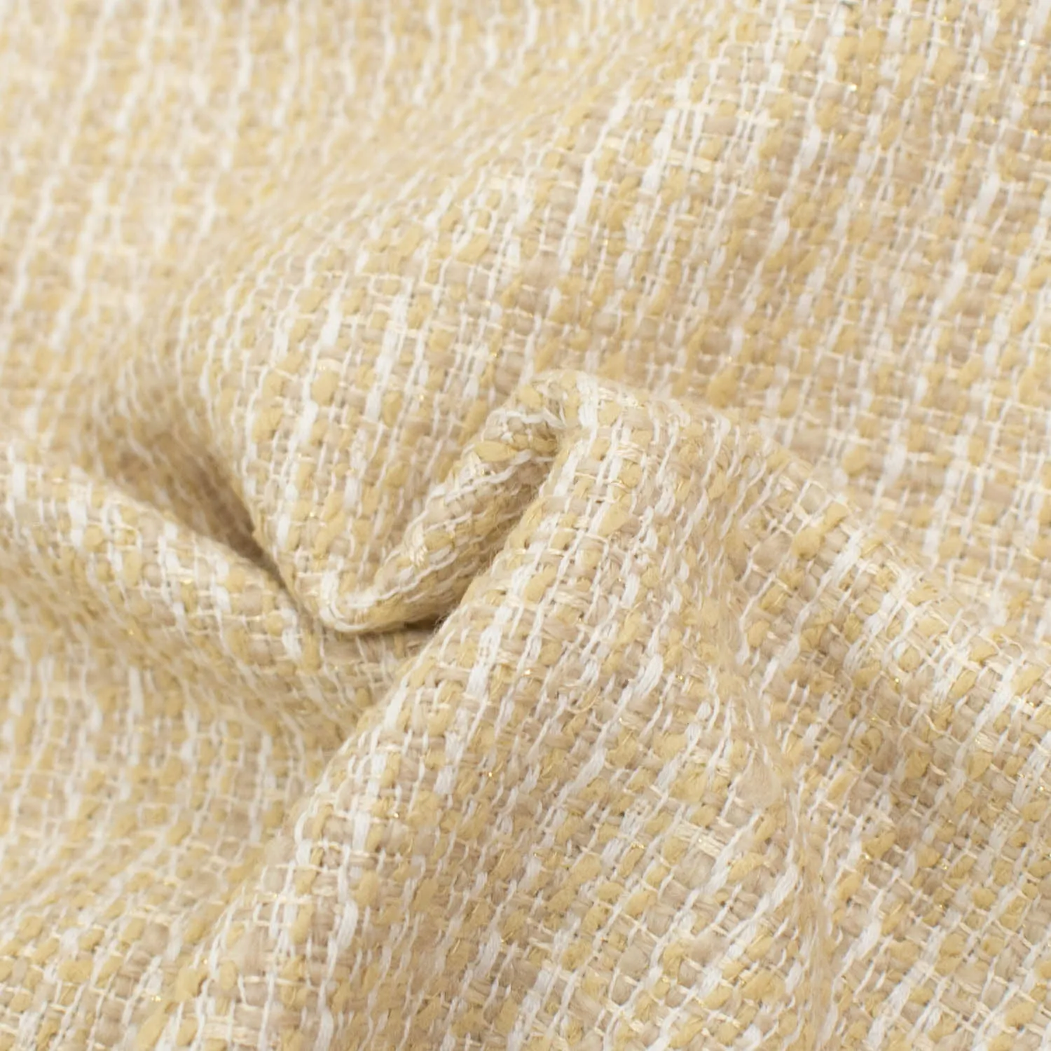 Premium Boucle Wool Blend Suiting - Ivory Cream