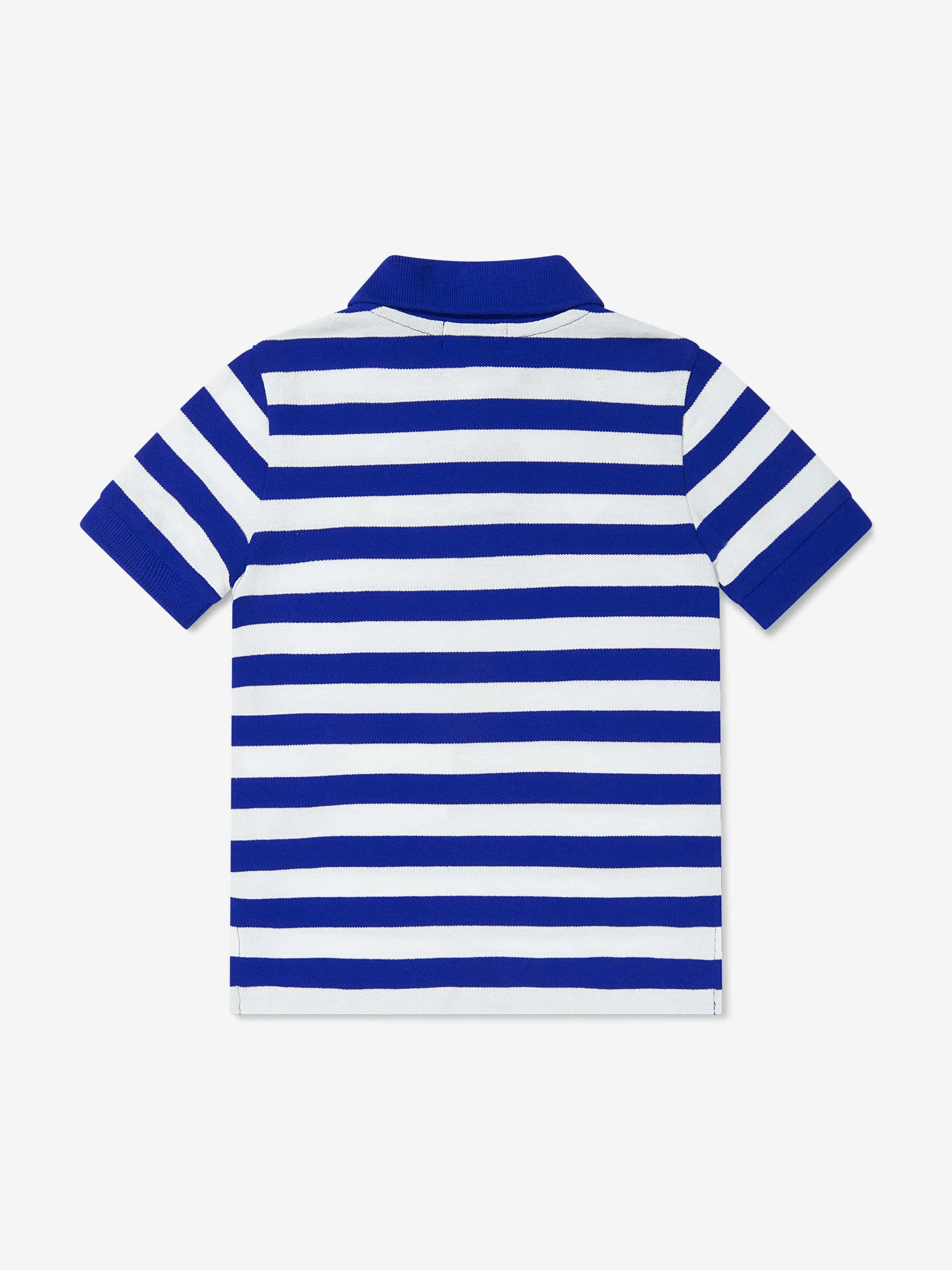 Ralph Lauren Boys Striped Polo Shirt in Blue