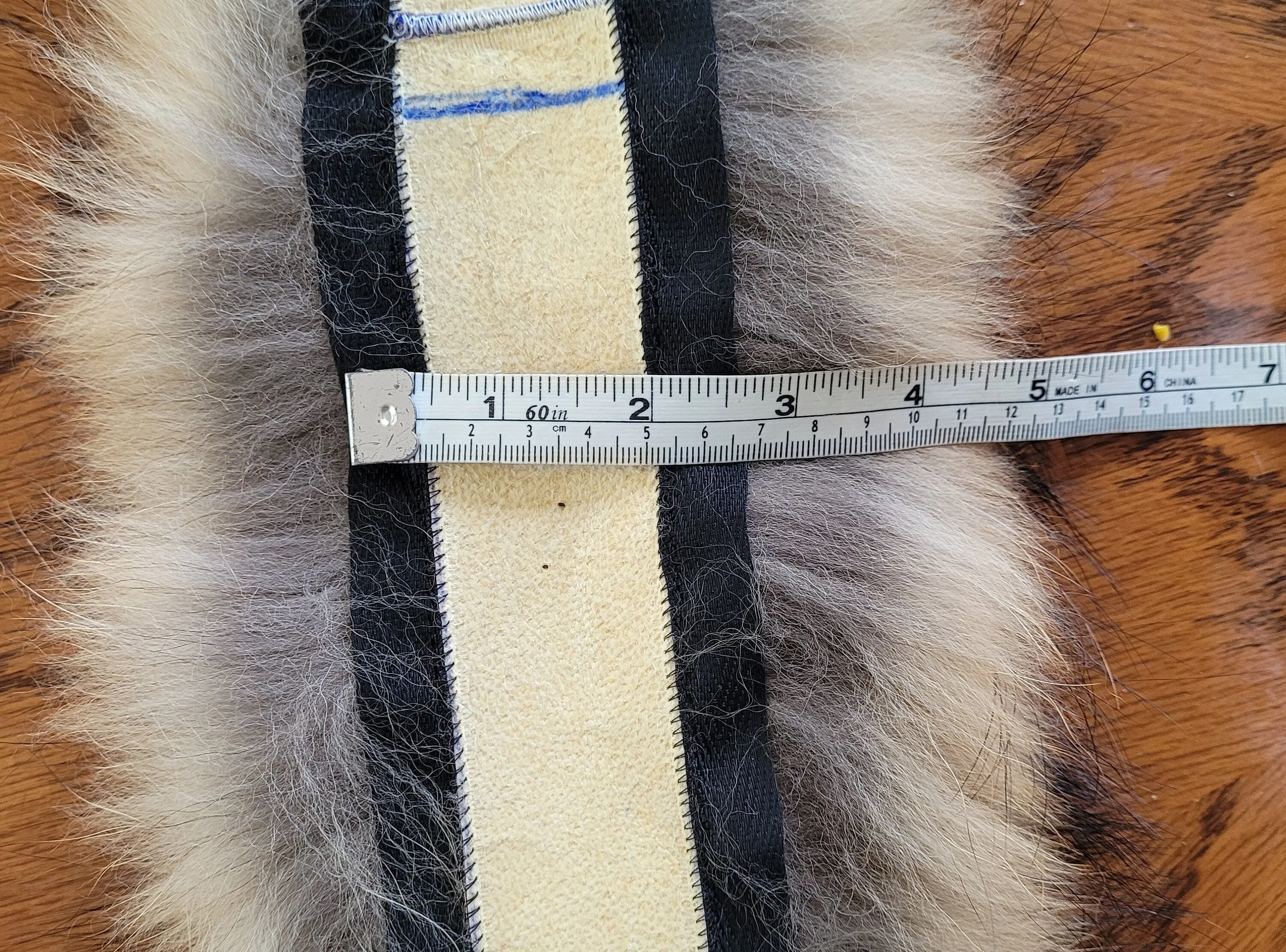 READY to SHIP 70,80 X4 cm Real Raccoon Fur Collar, Fur Trim for Hoodies, Raccoon Fur Collar, Fur Scarf, Fur Ruff, Raccoon Fur Hood, Raccoon