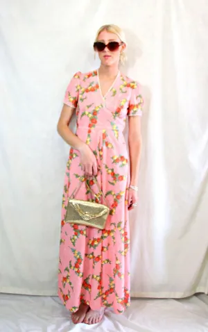 RENT Vintage 1970s Floral Maxi Dress