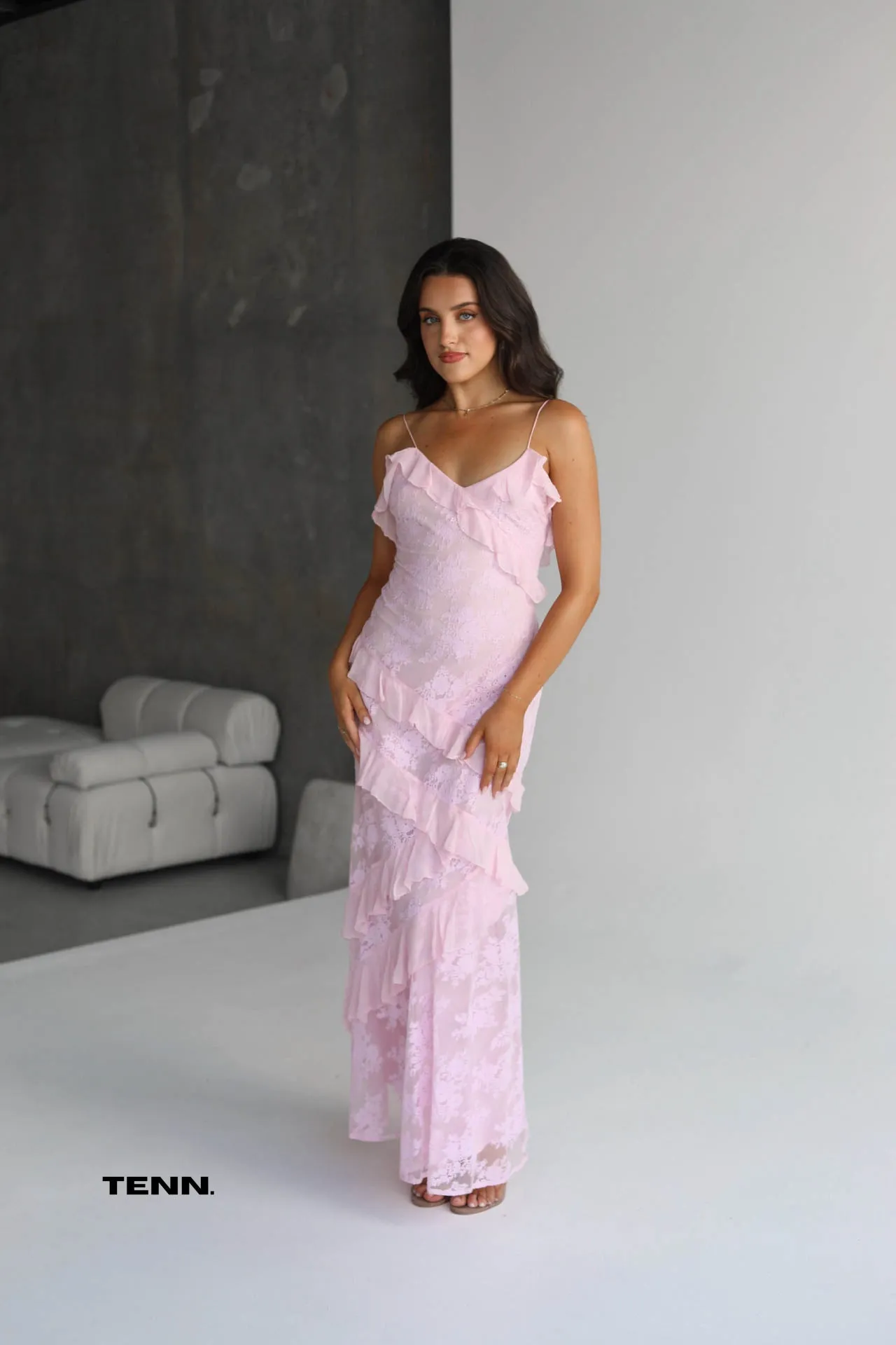 Rialto Dress - Pink Lace