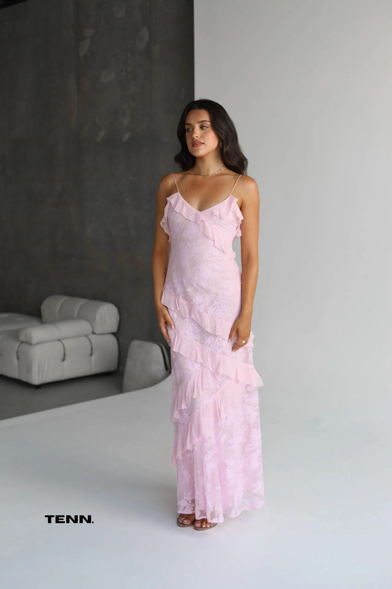 Rialto Dress - Pink Lace