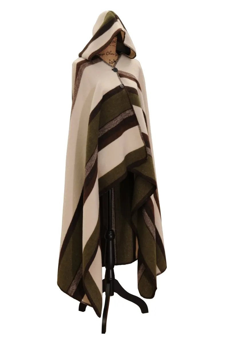 Sage Valley Hooded Wool Throw