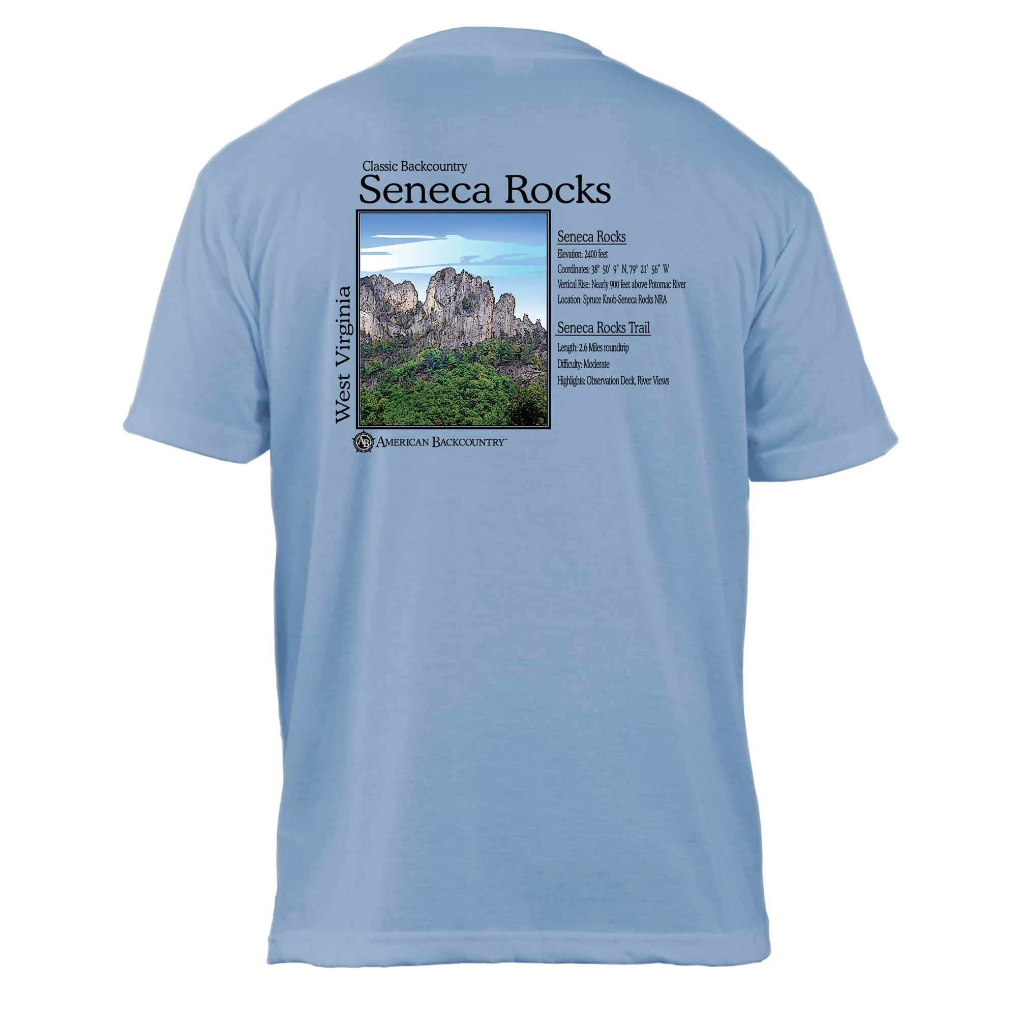 Seneca Rocks Classic Backcountry Basic Crew T-Shirt