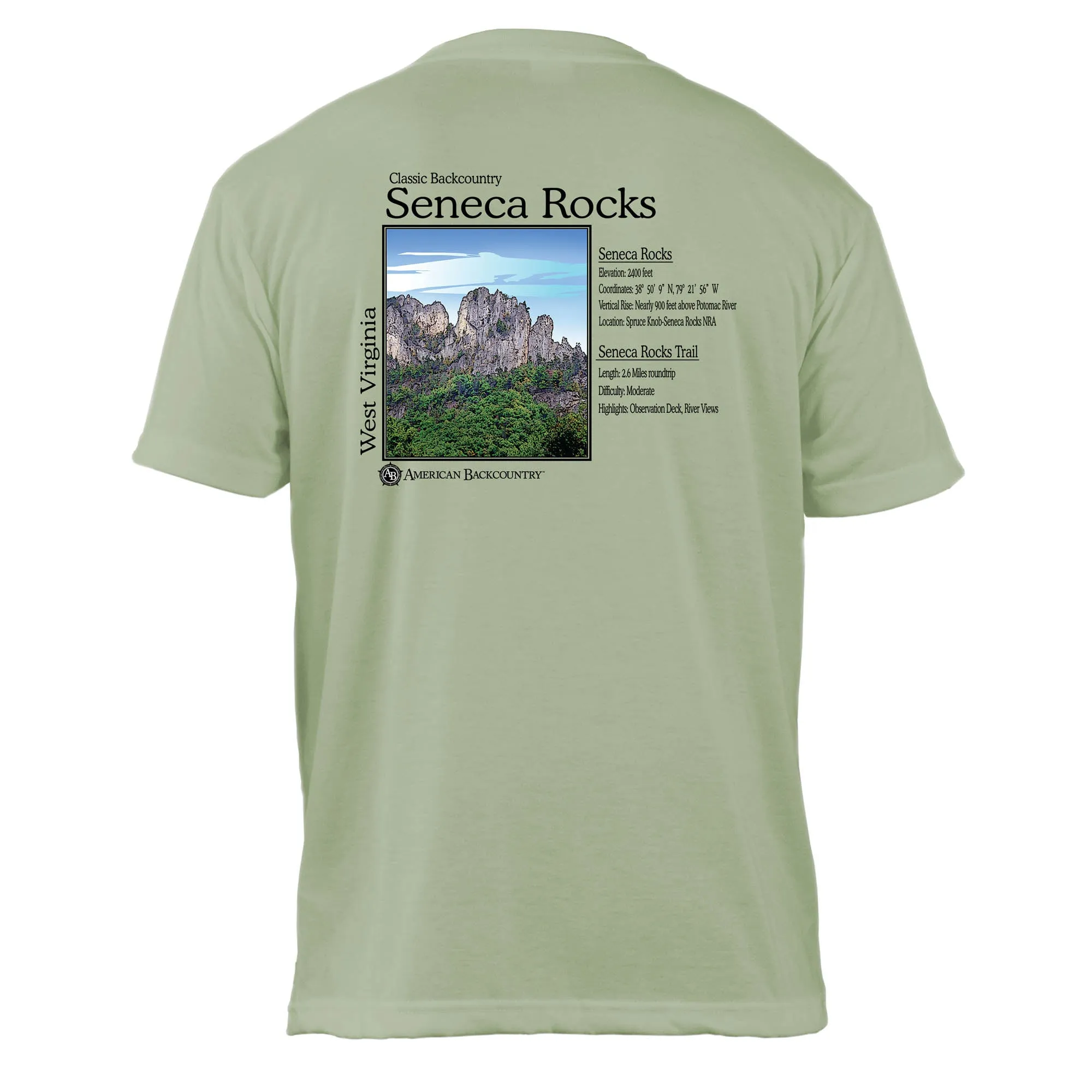 Seneca Rocks Classic Backcountry Basic Crew T-Shirt