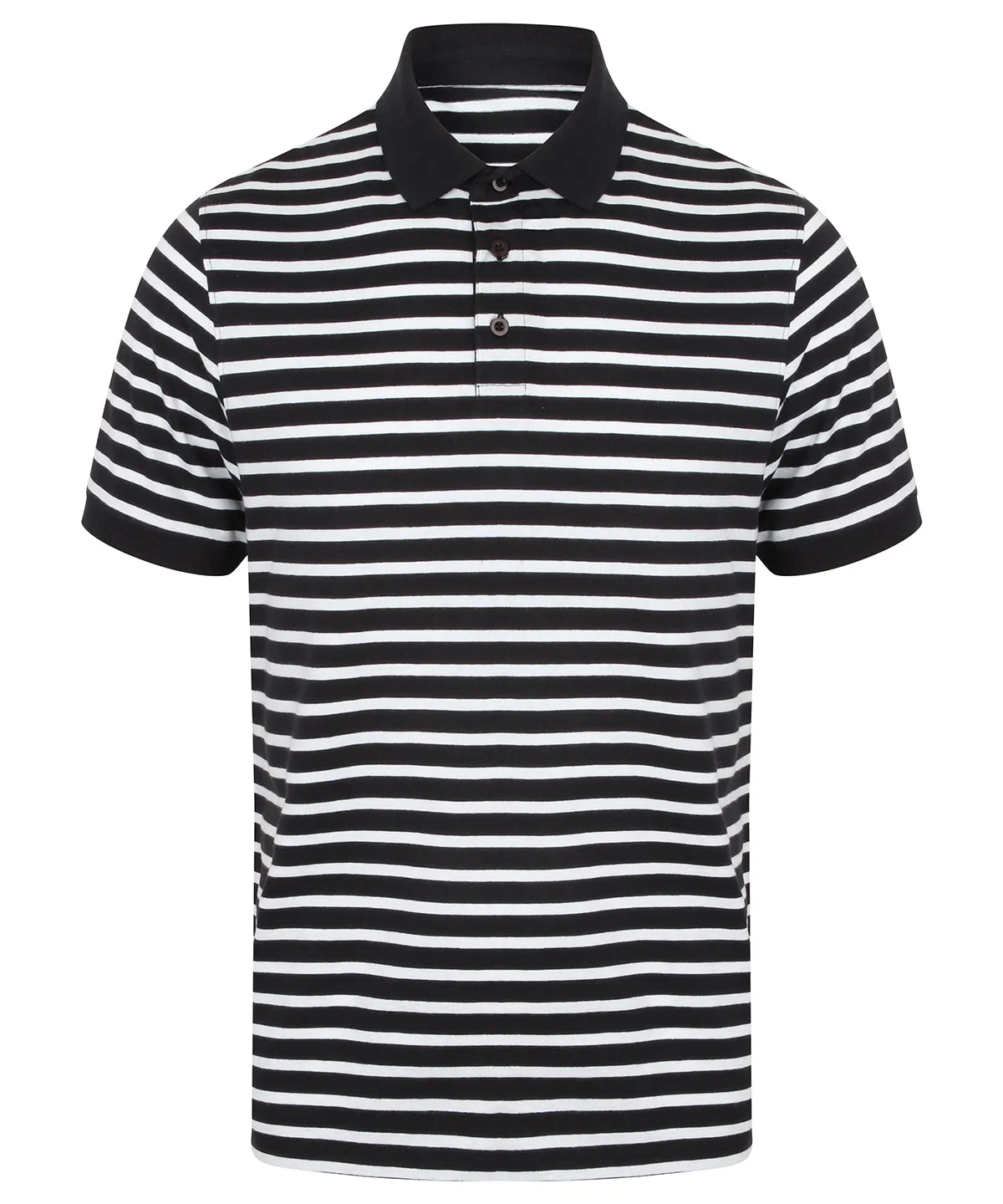 Striped Jersey polo shirt | Navy/White