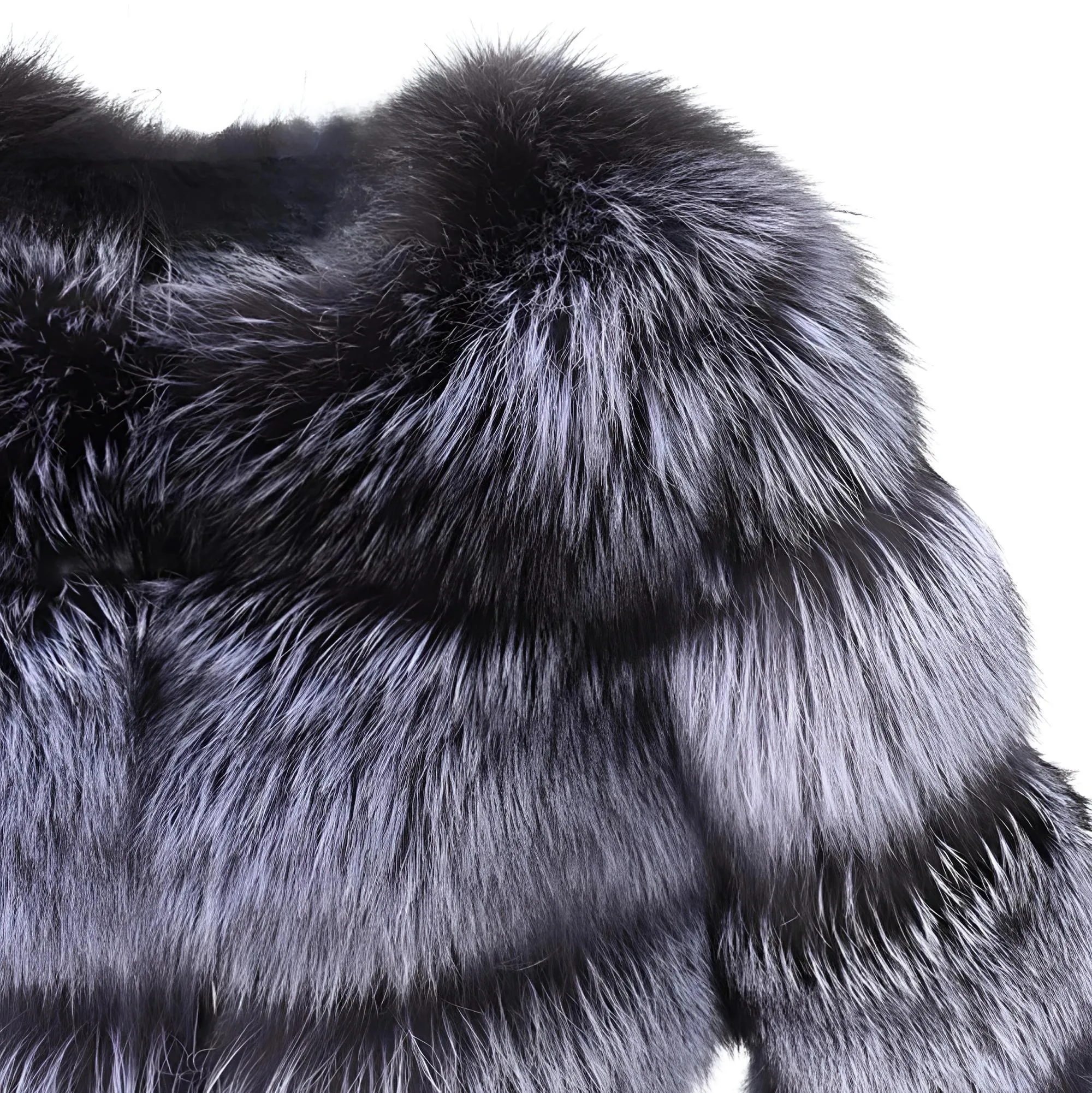 Super Hot Winter Luxury Women's Thick Real Fur Coat Natural Fox Fur Jacket Plus Size Jackets Female