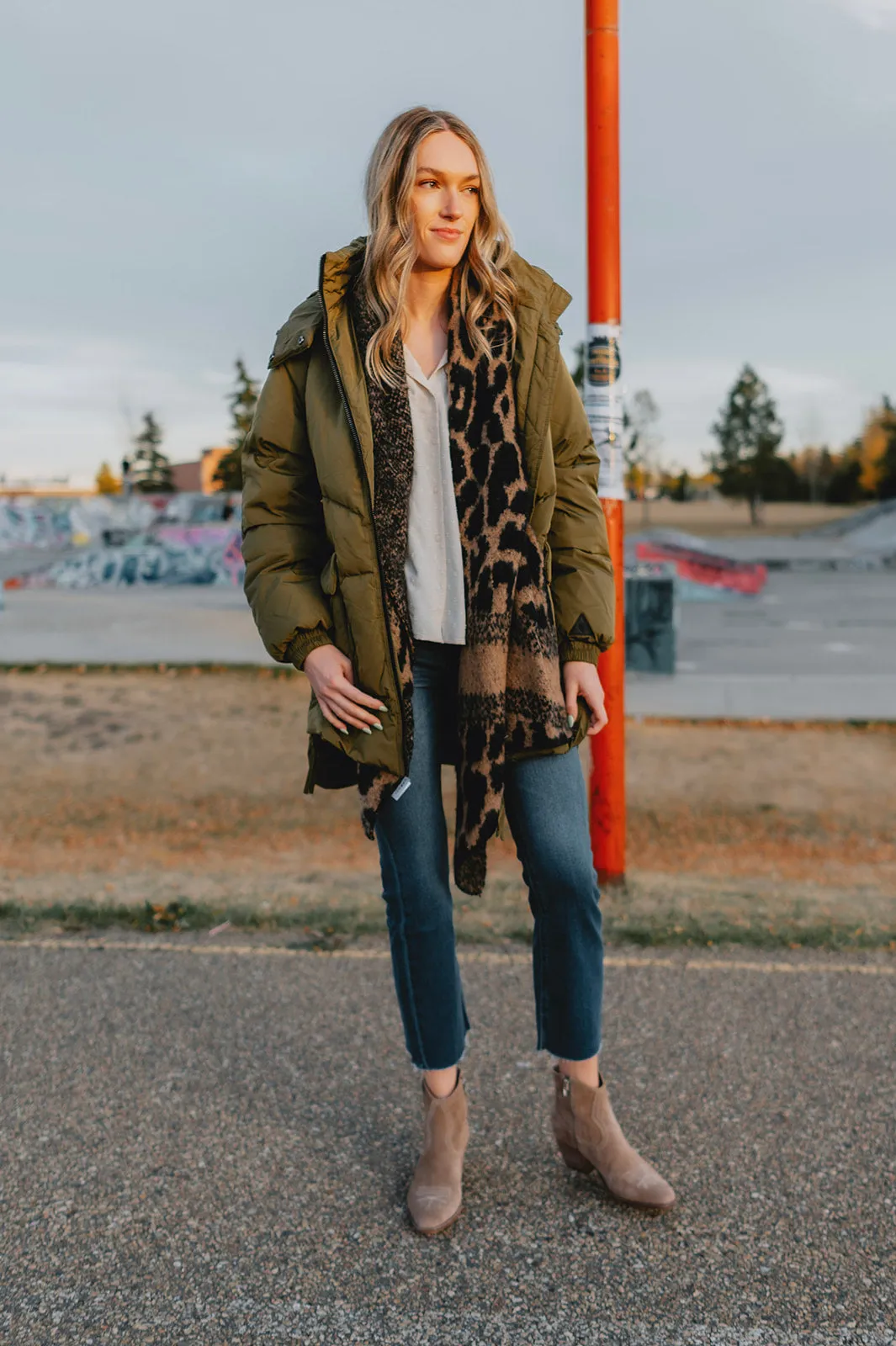 The Kae Puffer Coat - Olive