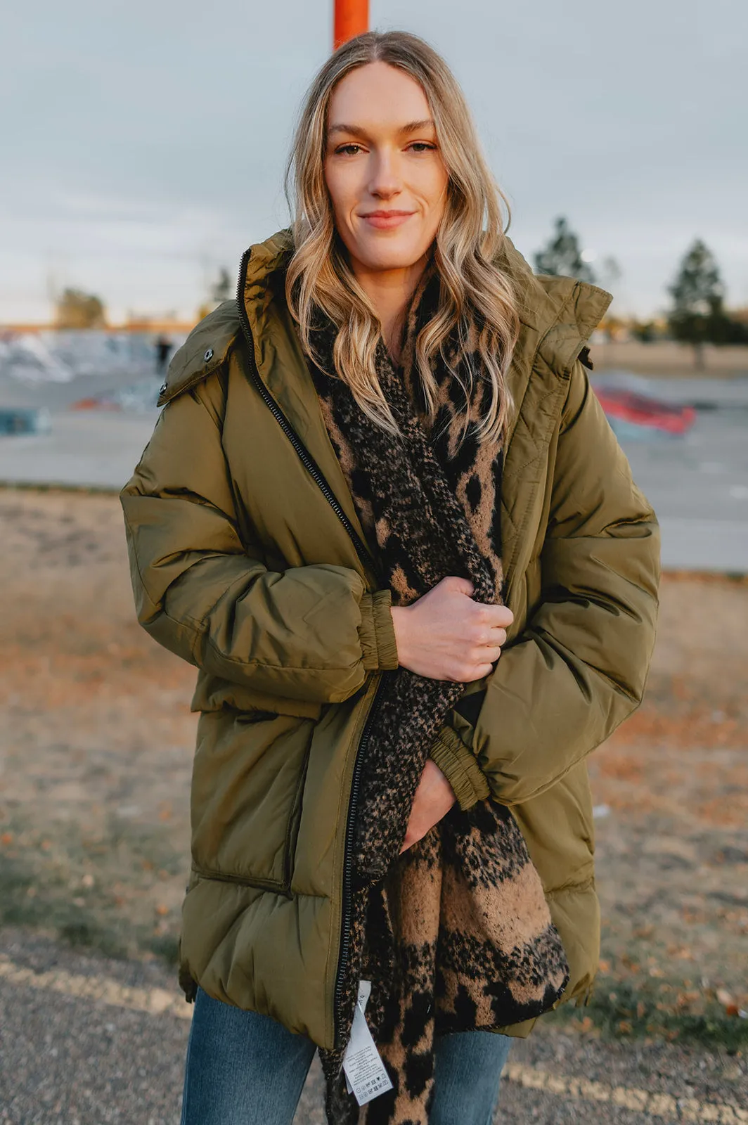 The Kae Puffer Coat - Olive