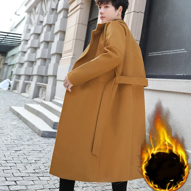 Trendy Woolen Trench Coat