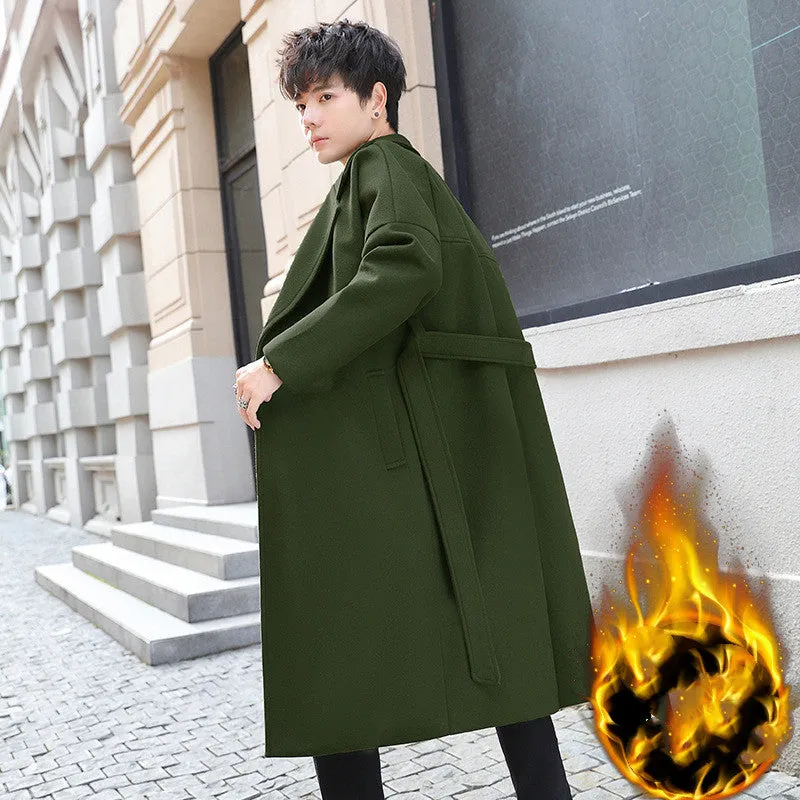 Trendy Woolen Trench Coat