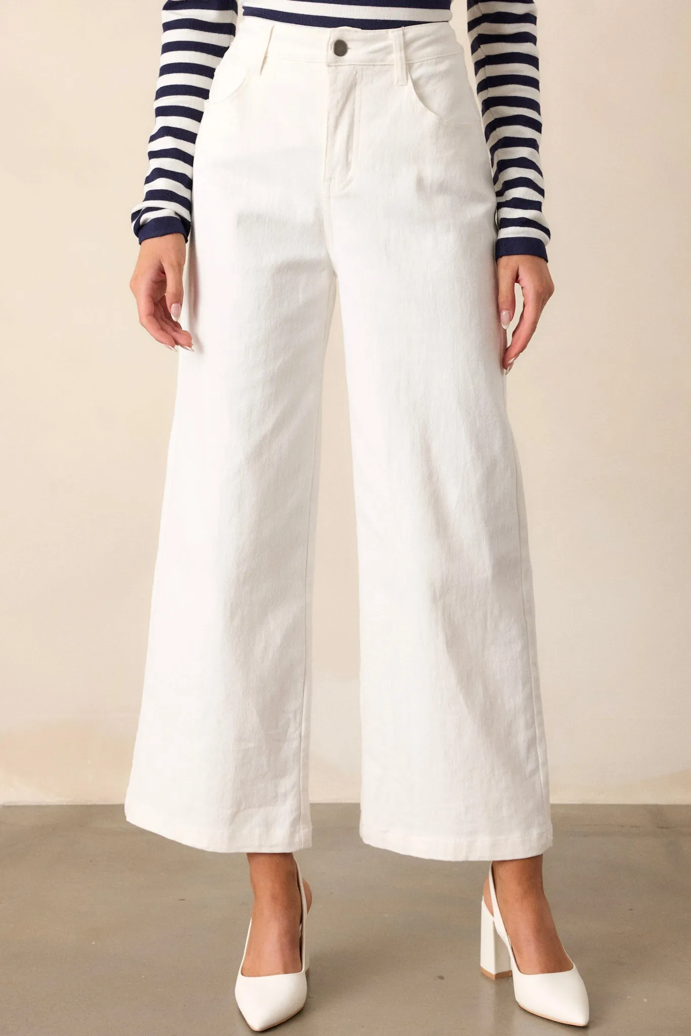 Urban Nomad Ivory Wide Leg Jeans