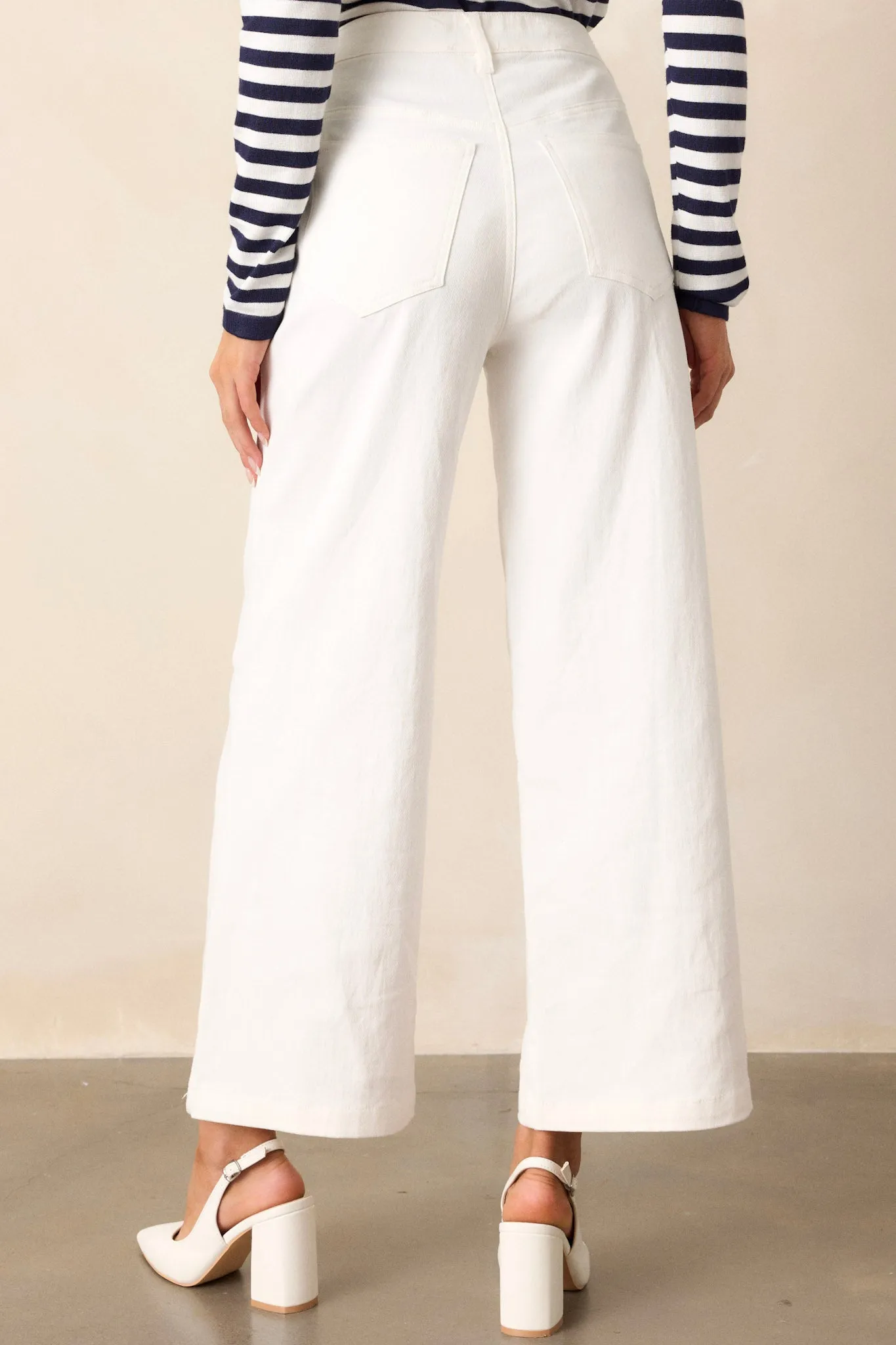 Urban Nomad Ivory Wide Leg Jeans