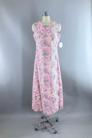 Vintage 1960s Preppy Maxi Dress