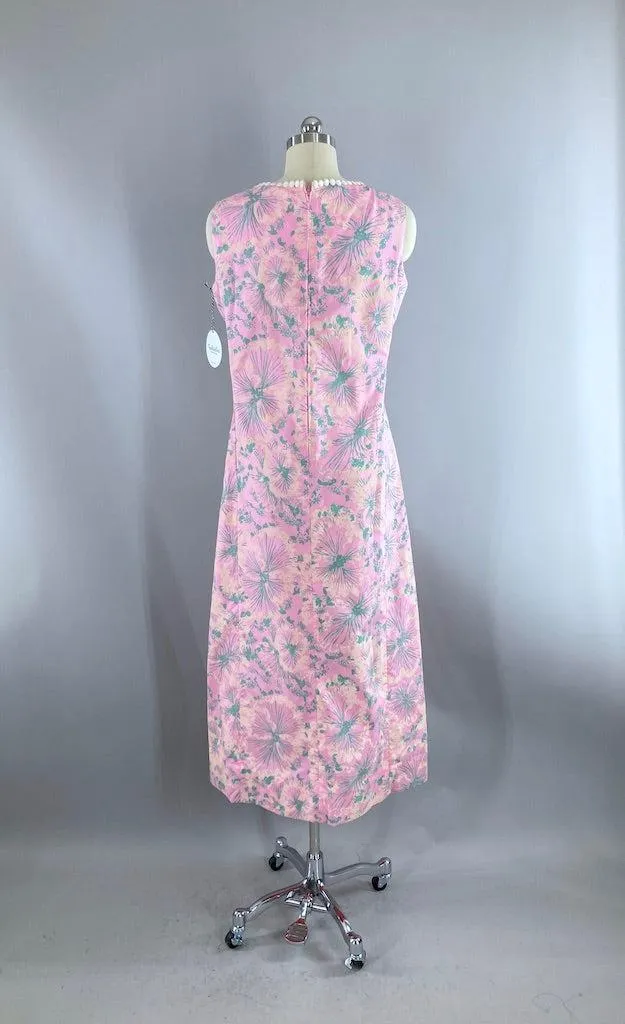 Vintage 1960s Preppy Maxi Dress