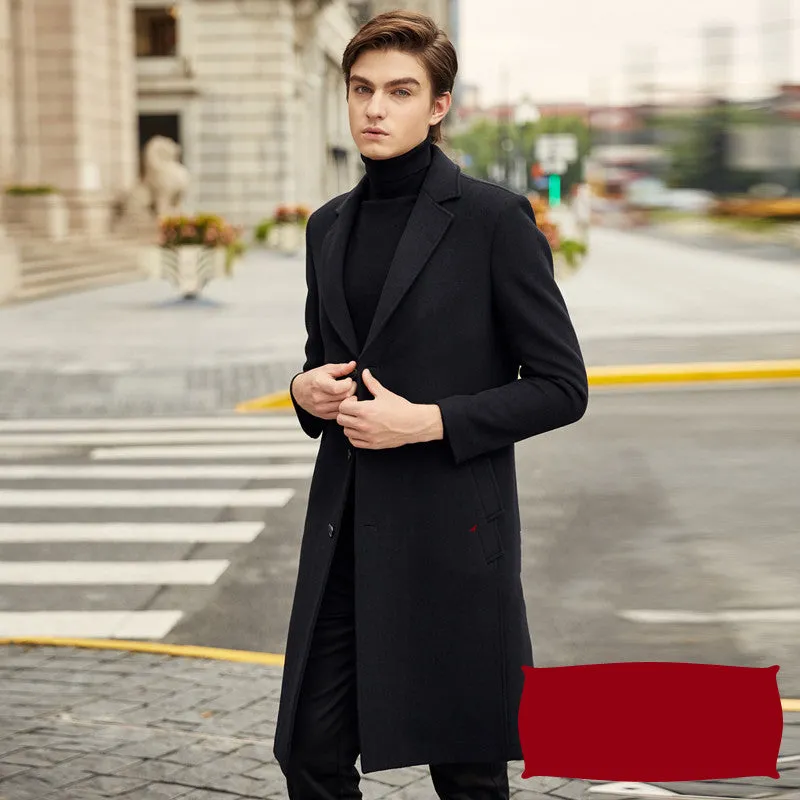 Winter Woolen Coat Men's