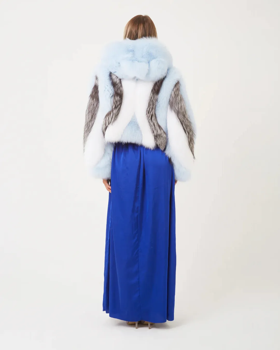 Women's Ice Hooded Fox Fur Jacket