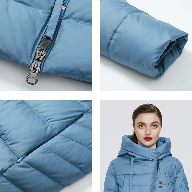 Women's Long Puffer Winter Down Jacket Thick Hooded Parka Warm Winter Coat