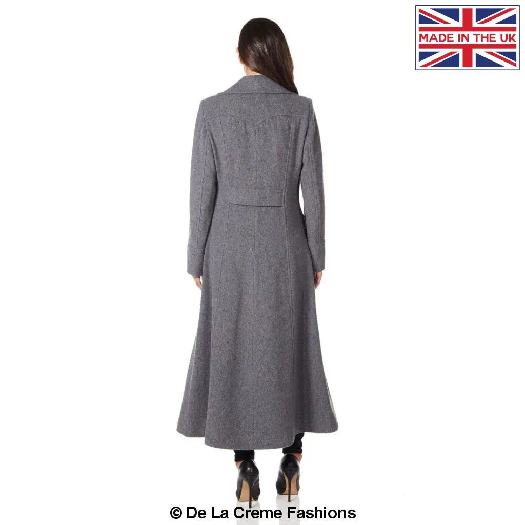 Wool Blend Double Breasted Maxi Coat (2004-WOOL)