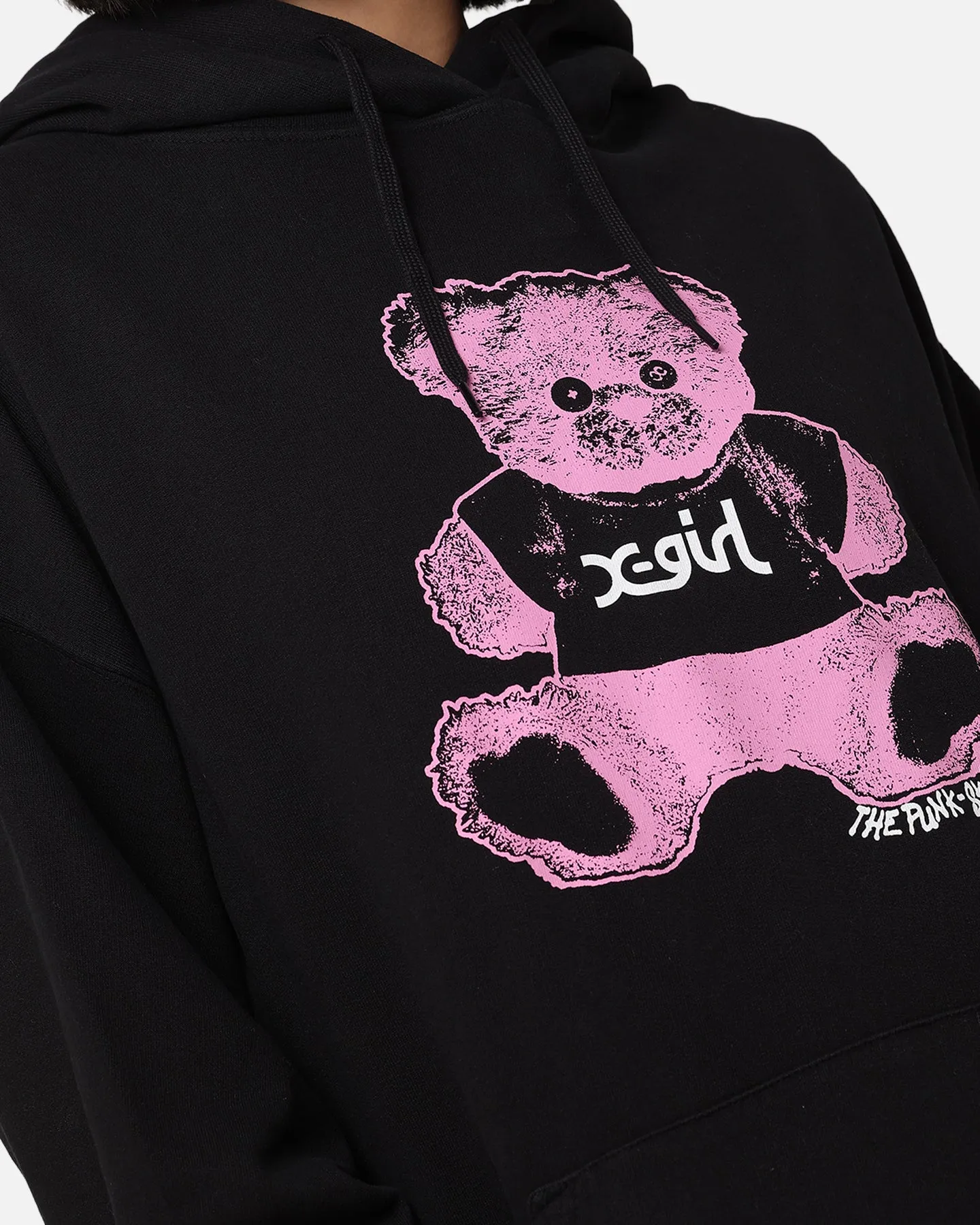 X-Girl Women's Teddy Oversized Hoodie Black