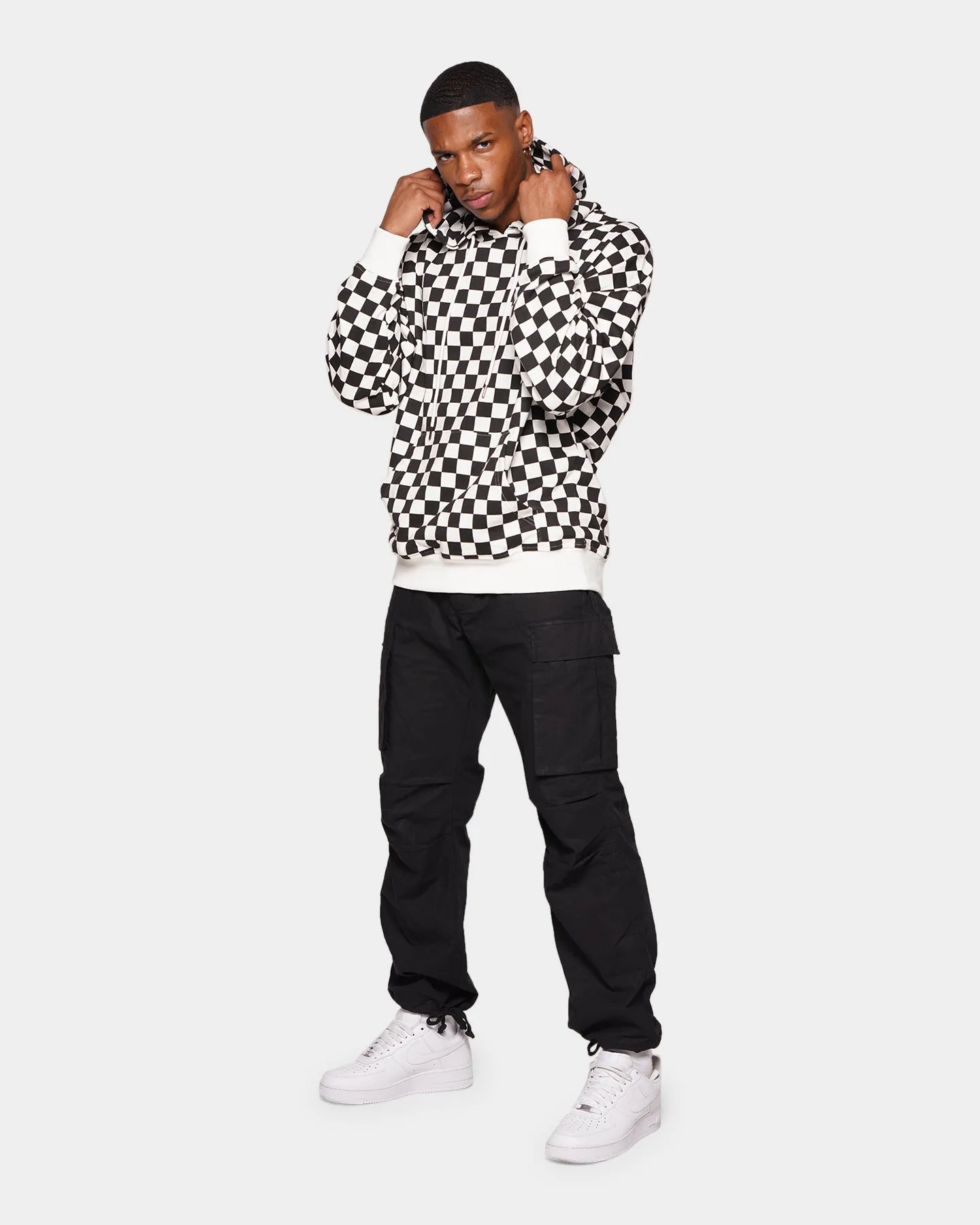 XXIII Keary Checker Hoodie Black/White